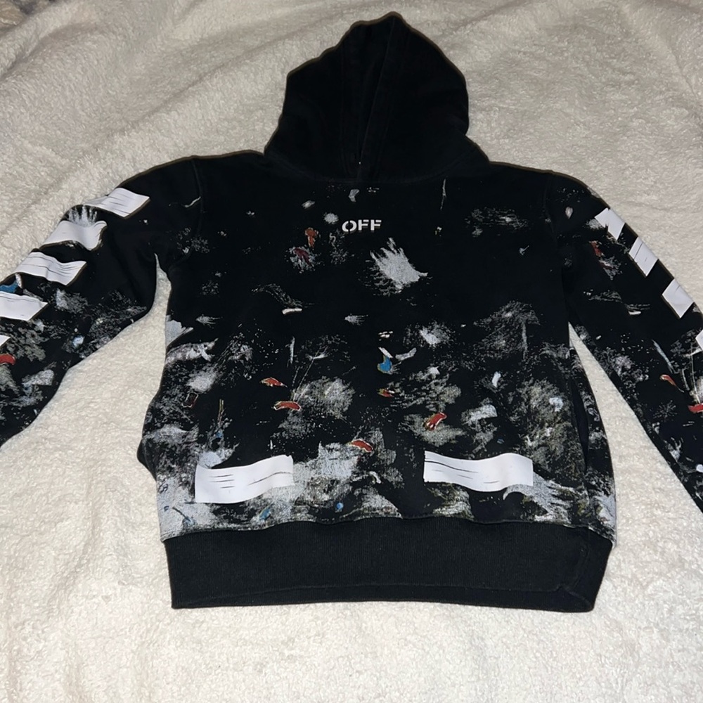 OFF-WHITE Black galaxy hoodie